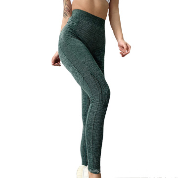 Seamless High Waist Yoga Leggings Tights Women Workout Breathable Fitness Clothing Training Polyester Pants Female